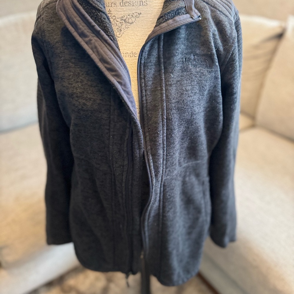 Gray Utility Jacket with High Collar and Zip-Up Style - Picture 3 of 5